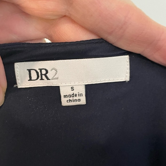 DR2 Daniel Rainn Blue Blouson Long‎ Sleeve Shirt Style Dress Small Nautical - Picture 4 of 10